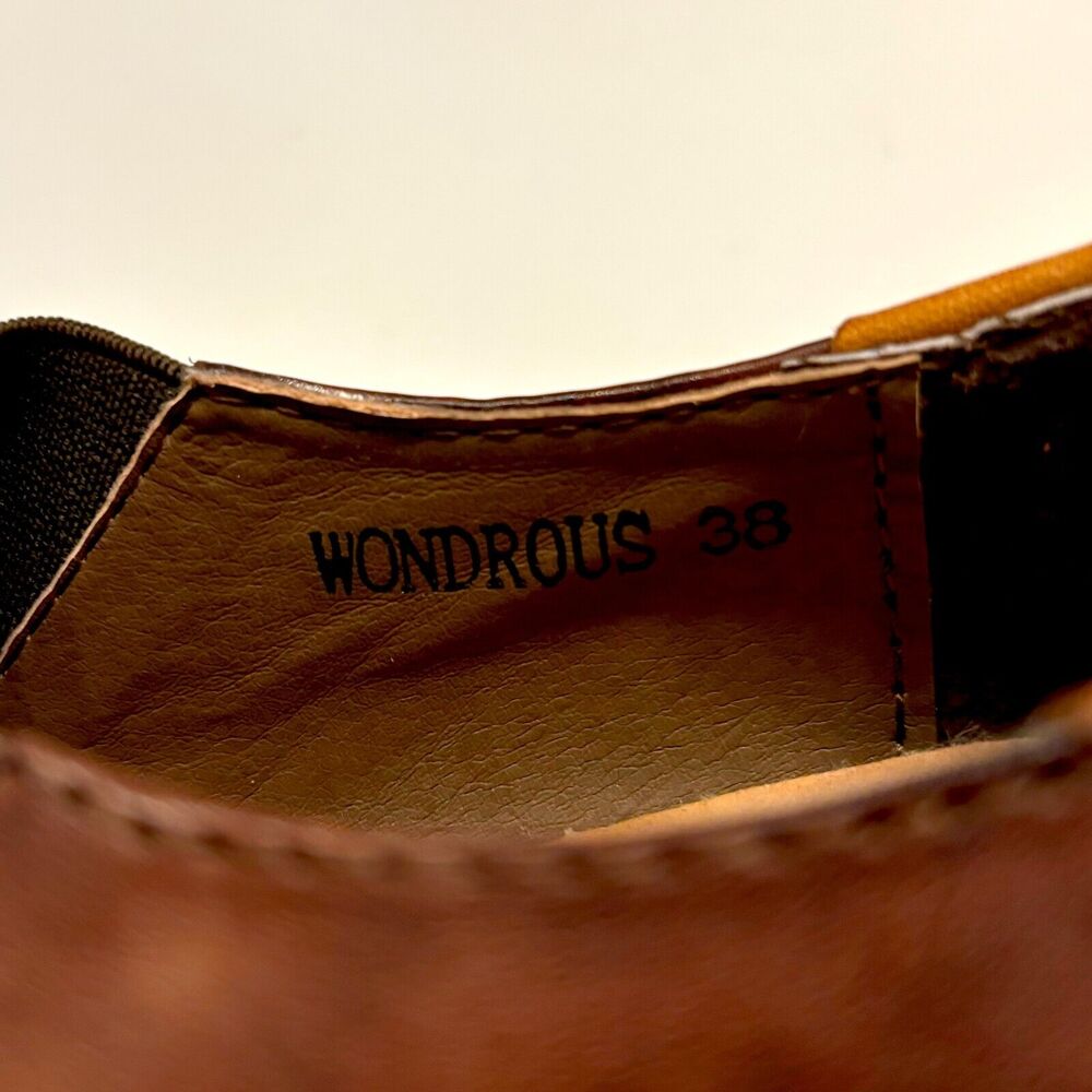 L'Artiste Spring Step Wondrous Brown Leather Ankle Booties EU Size‎ 38 US Size 7 - Picture 12 of 12